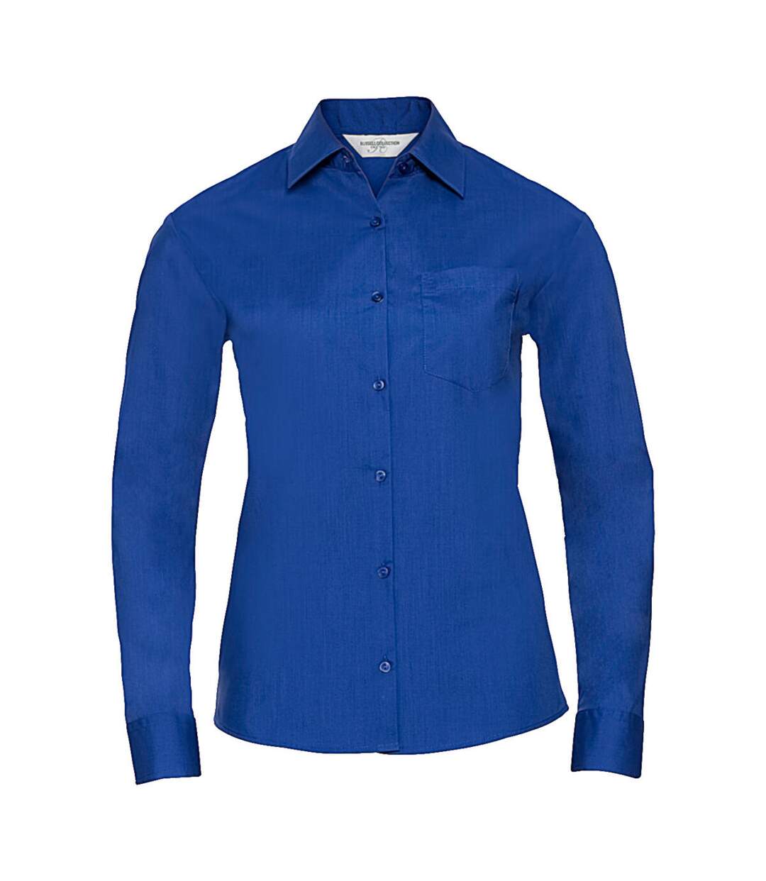Chemisier Manches Longues Femme Bleu Roi Vif Russell Collection-2