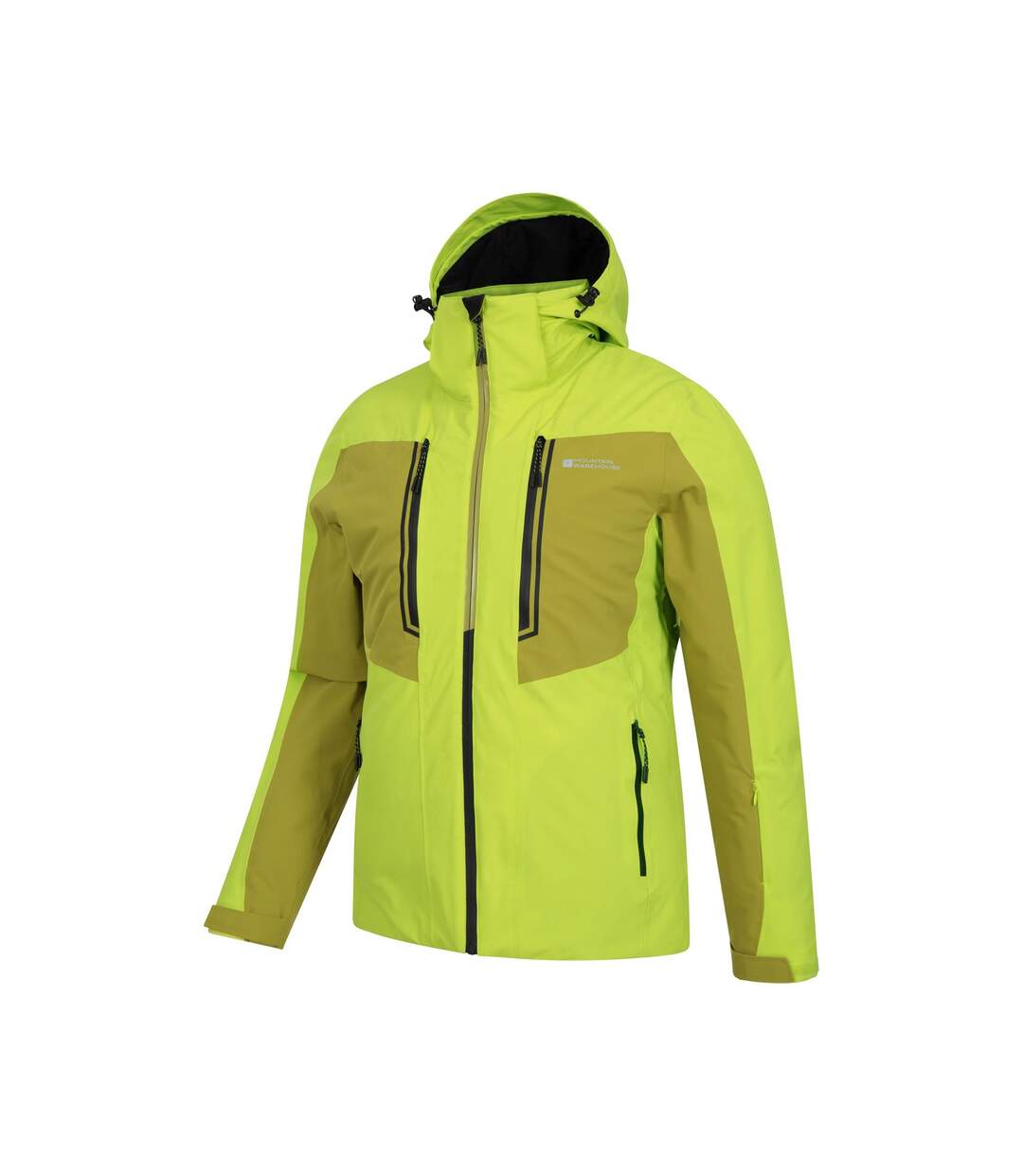 Mens Phase Extreme Waterproof Ski Jacket Green Mountain Warehouse-3