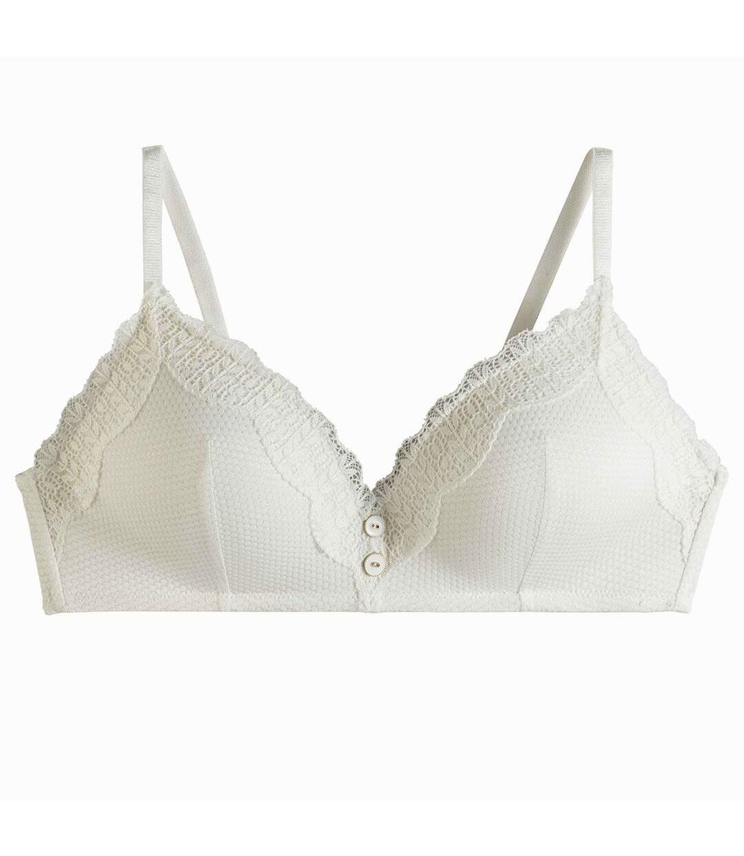 Soutien-gorge souple ivoire Eglantine