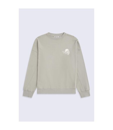 Sweat Motif/style Graphique Dakota Femme Kaki Clair Animal