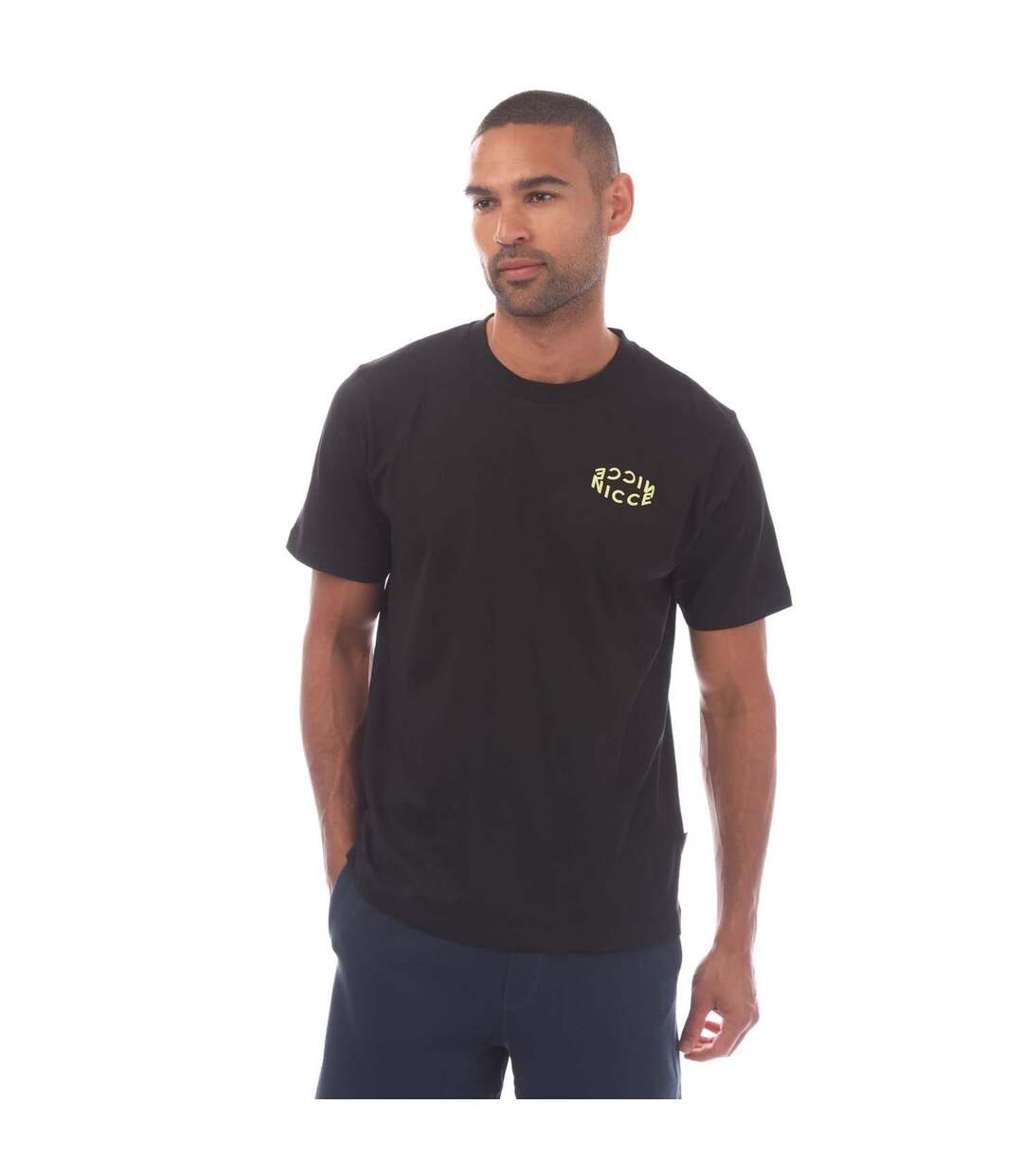T-shirt Style Logo Tanetta Homme Noir Nicce-2