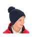 Womens/ladies Winter Essentials Pom Pom Beanie Bonnet À Pompon Bleu Marine Result-1