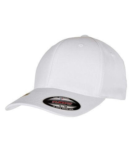 Yupoong Unisex Adult Flexfit Recycled Polyester Baseball Cap (White)