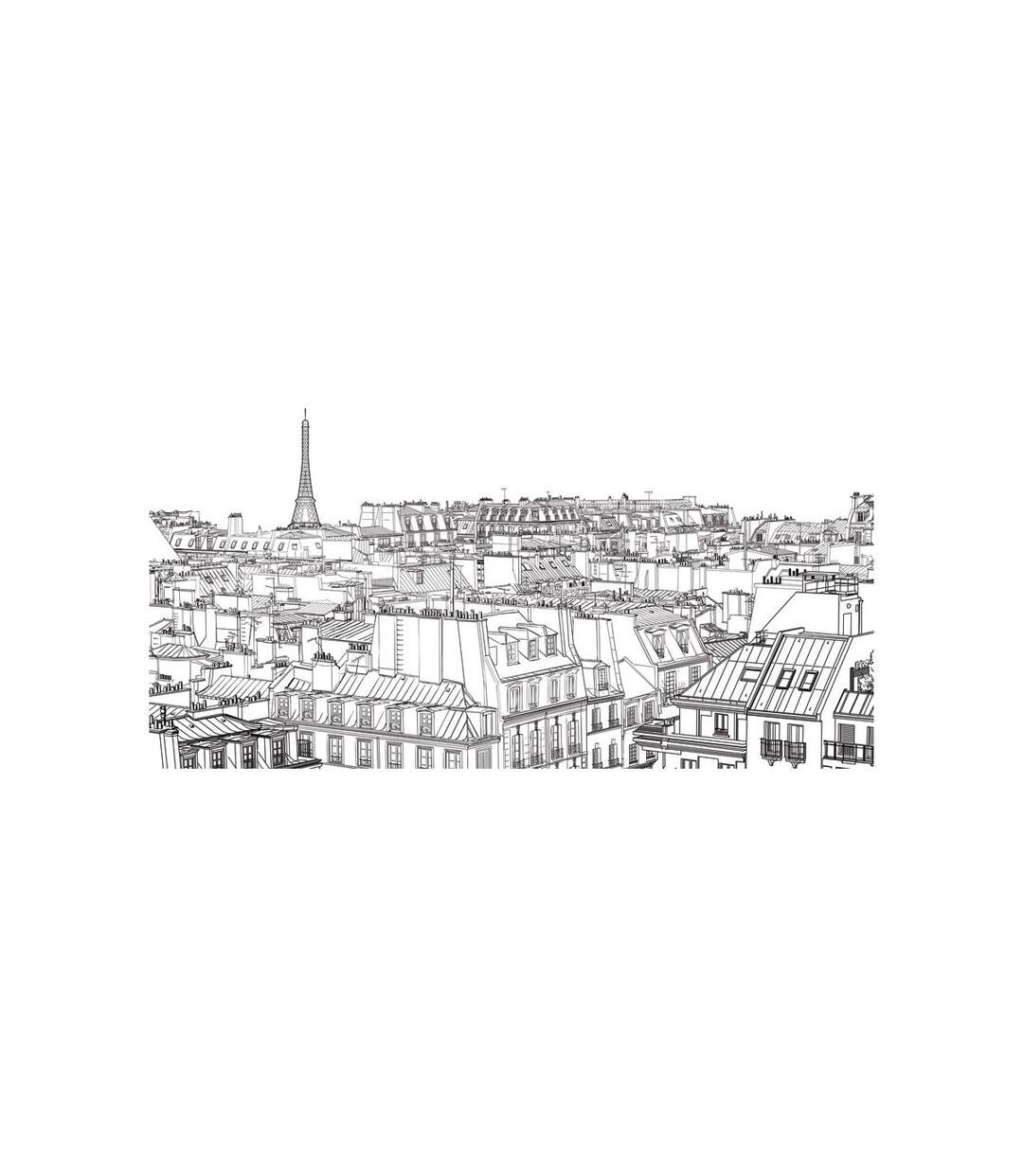 Papier Peint XXL Croquis Parisien 270x550cm-2
