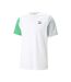 T-shirt blanc/vert/gris homme puma classics block - l-1
