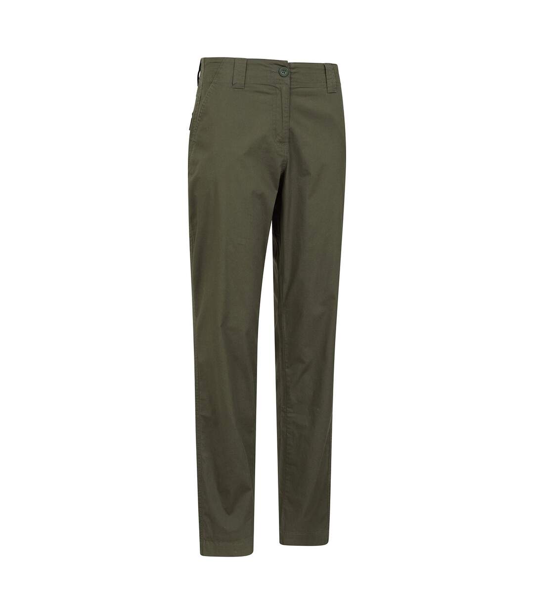 Womens/ladies coastal stretch regular trousers khaki green Mountain Warehouse-3