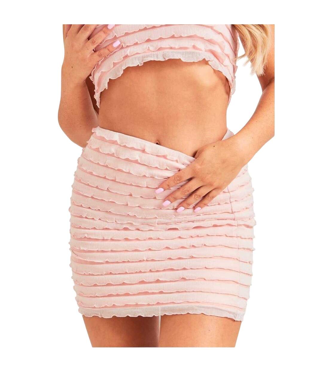 Mini Jupe Femme Rose Missy Empire-2