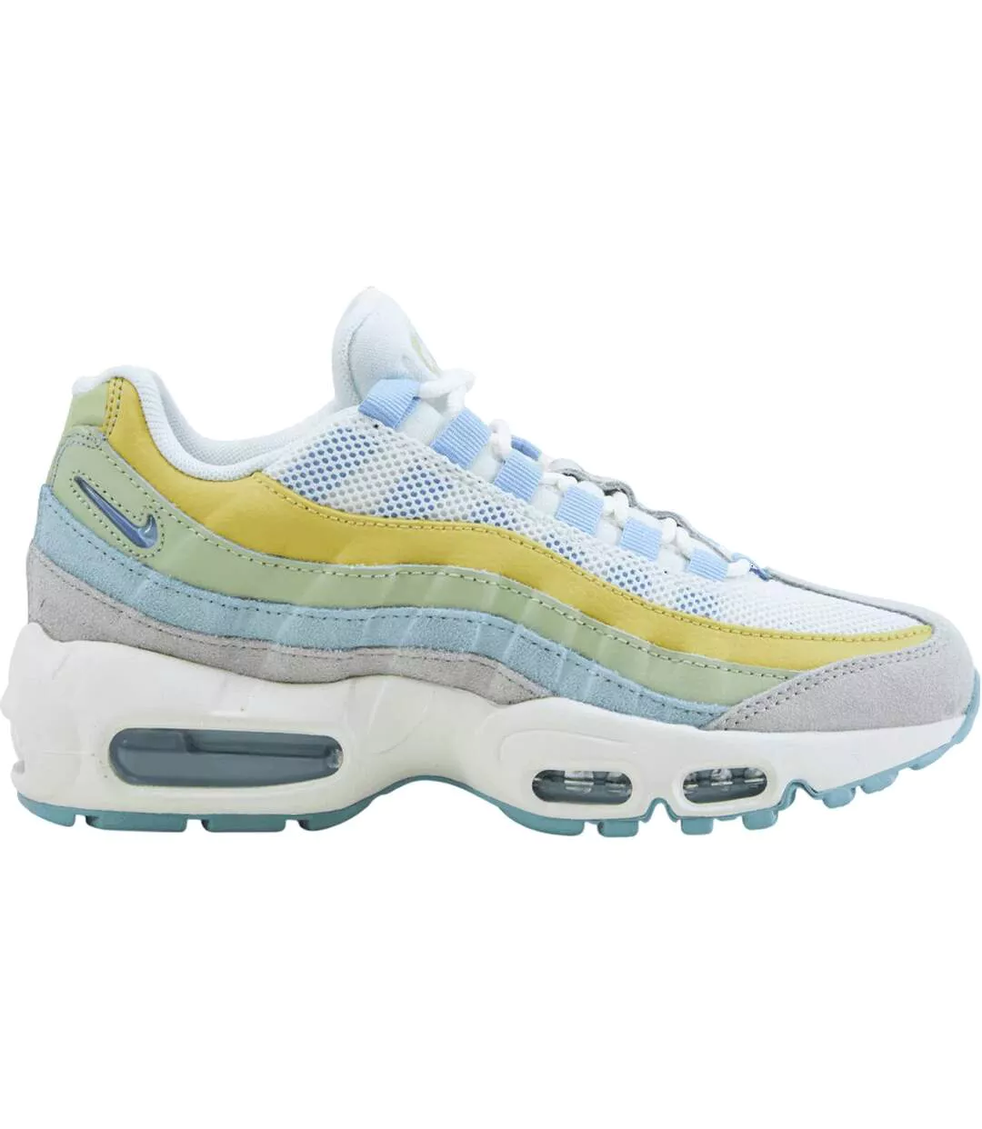 Baskets Air Max Femme Blanc Bleu Vert Jaune Nike-3