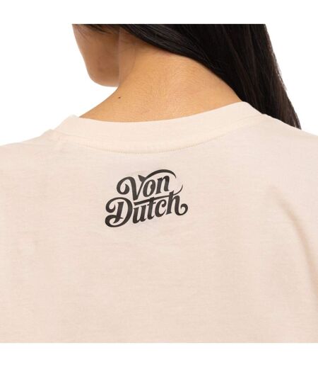 T-shirt femme col rond regular avec print devant et dos Devil Vondutch