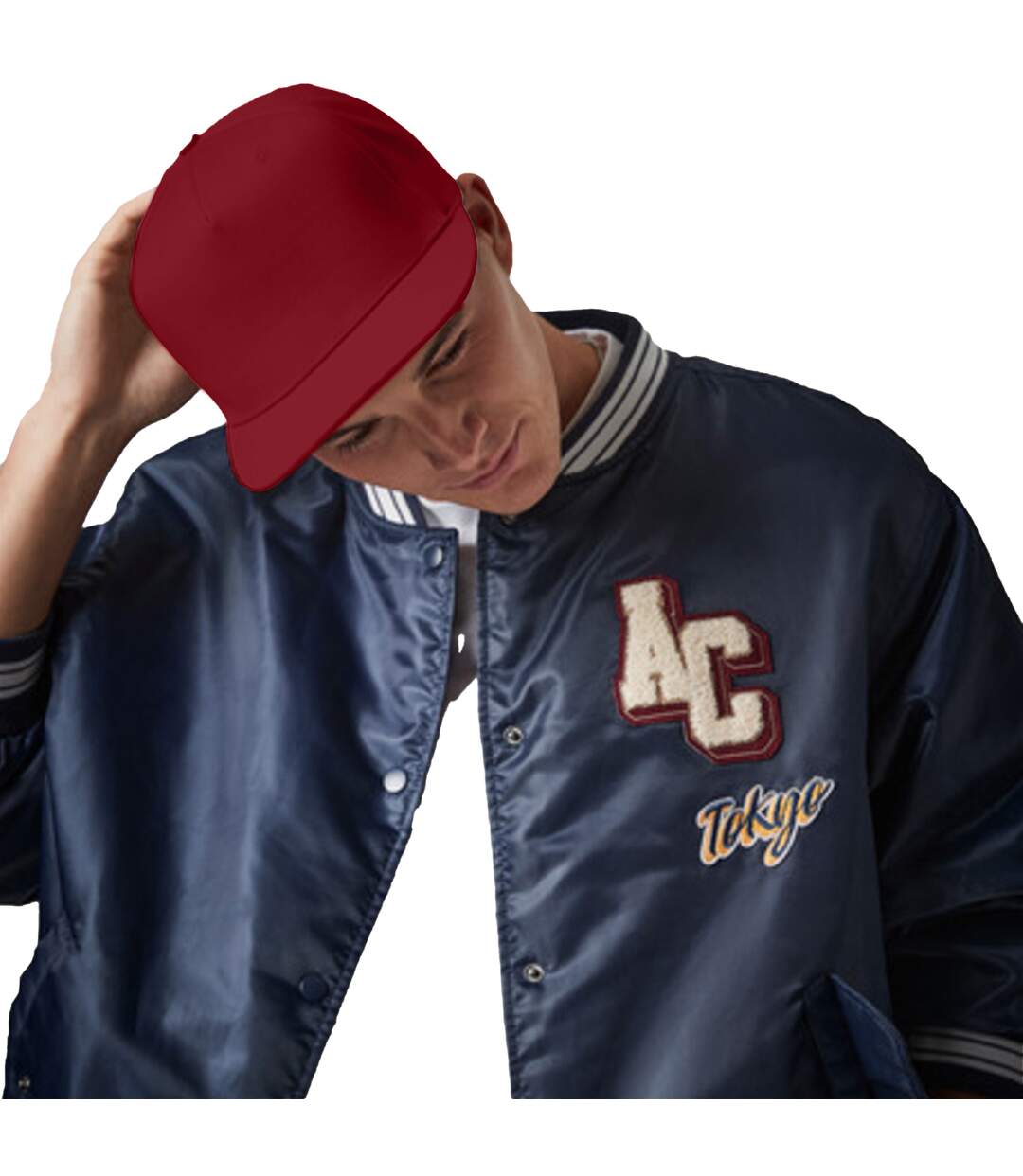 Beechfield Unisex 5 Panel Retro Rapper Cap (Burgundy)