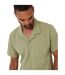 Chemise Manches Courtes Darvel Homme Vert De Gris Clair Threadbare-4