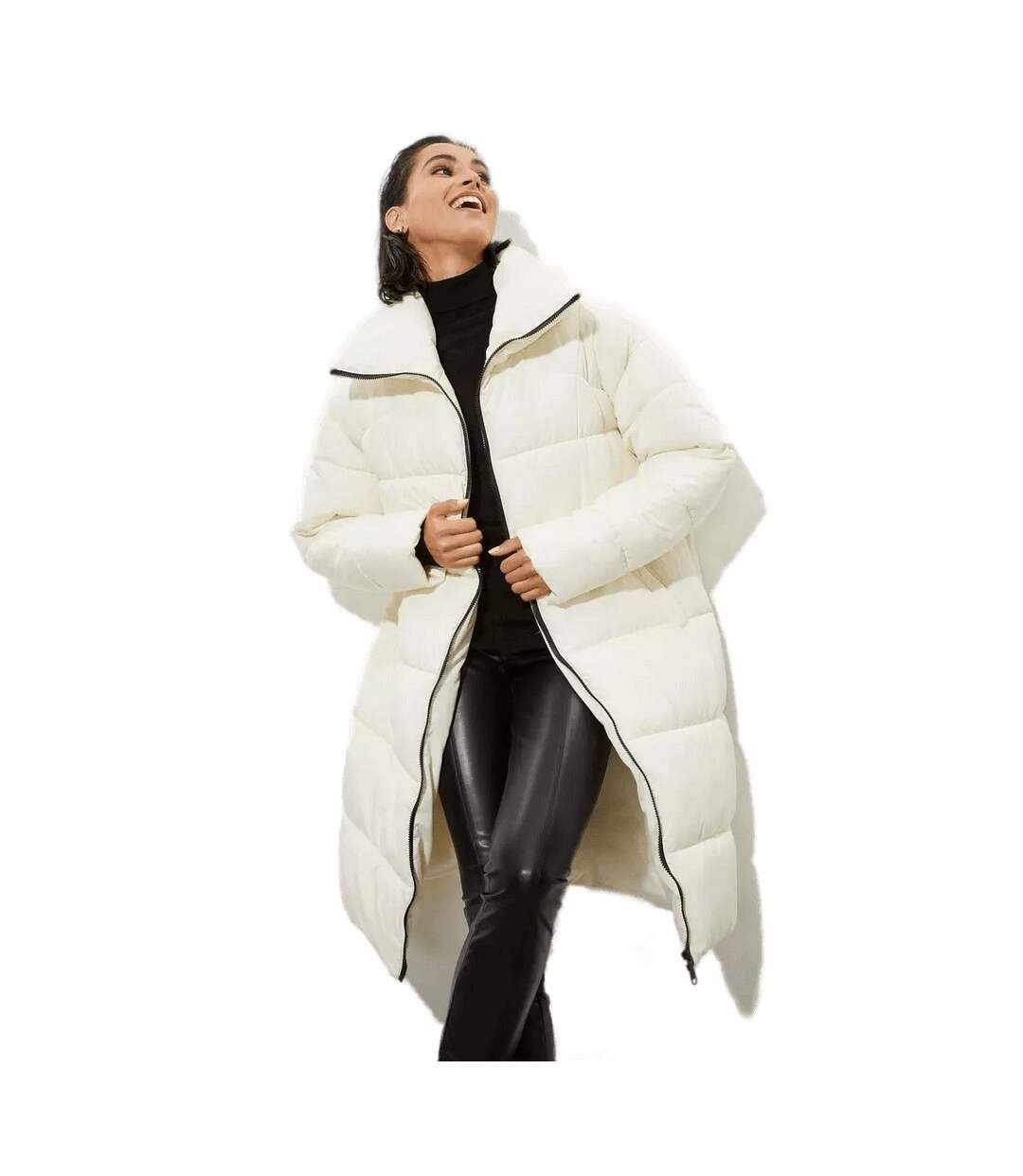 Manteau femme blanc cassé Dorothy Perkins-1