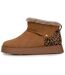 Isotoner Bottines femme basses revers fourré, semelle à mémoire de forme-3