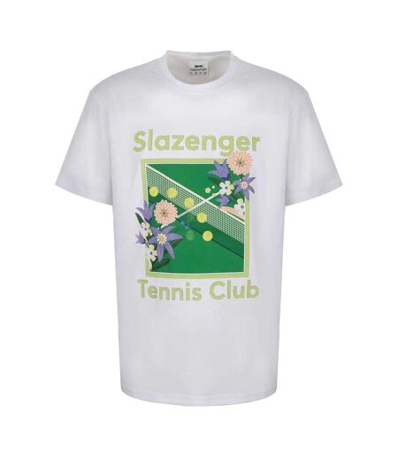 T-shirt Manches Courtes Tennis Club Homme Blanc Slazenger