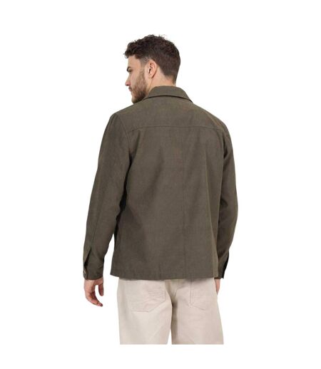 Veste-chemise Motif/style Uni Homme Vert Kaki Brave Soul