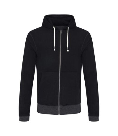 Mens Okavango Contrast Zoodie Black Charcoal Ecologie