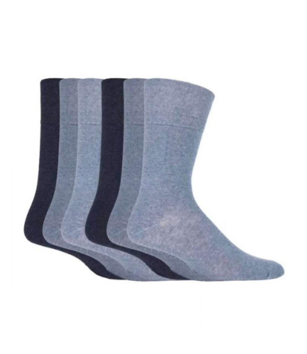 6 Paires Chaussettes Homme Coton sans Élastique BF-1