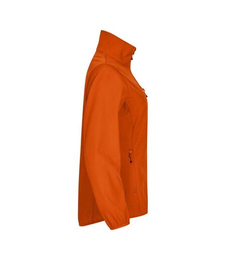 Veste Softshell Classic Femme Orange Sang Clique