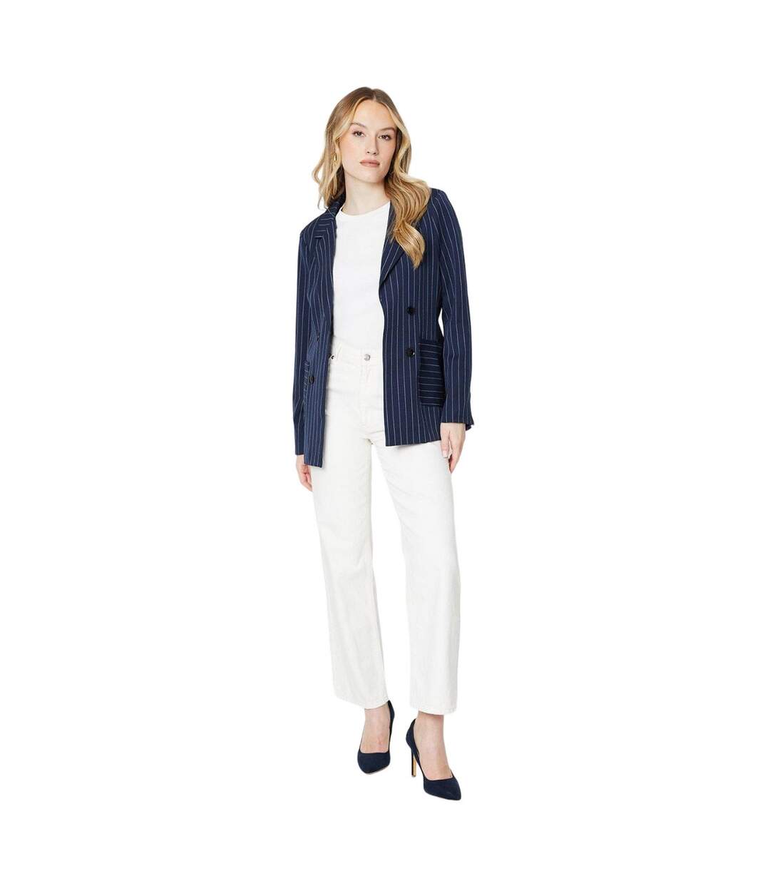 Blazer femme bleu marine Dorothy Perkins-3