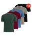 Pack of 5  Mens dovar t-shirt  green/black/multicoloured Kandor