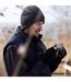 Mens Knitted Thermal Winter Warm Expedition Hat with Drop Neck-3