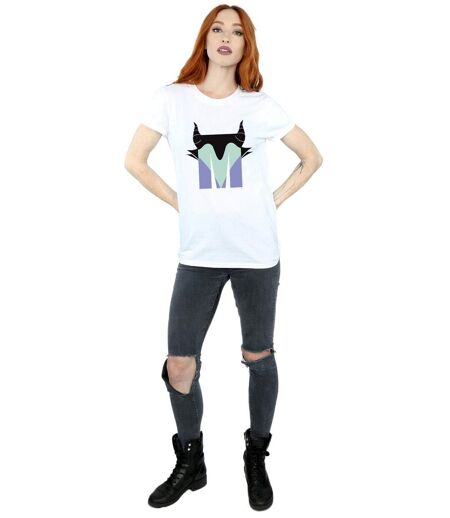 Disney - T-shirt ALPHABET M IS FOR MALEFICENT - Femme (Blanc) - UTBI16845