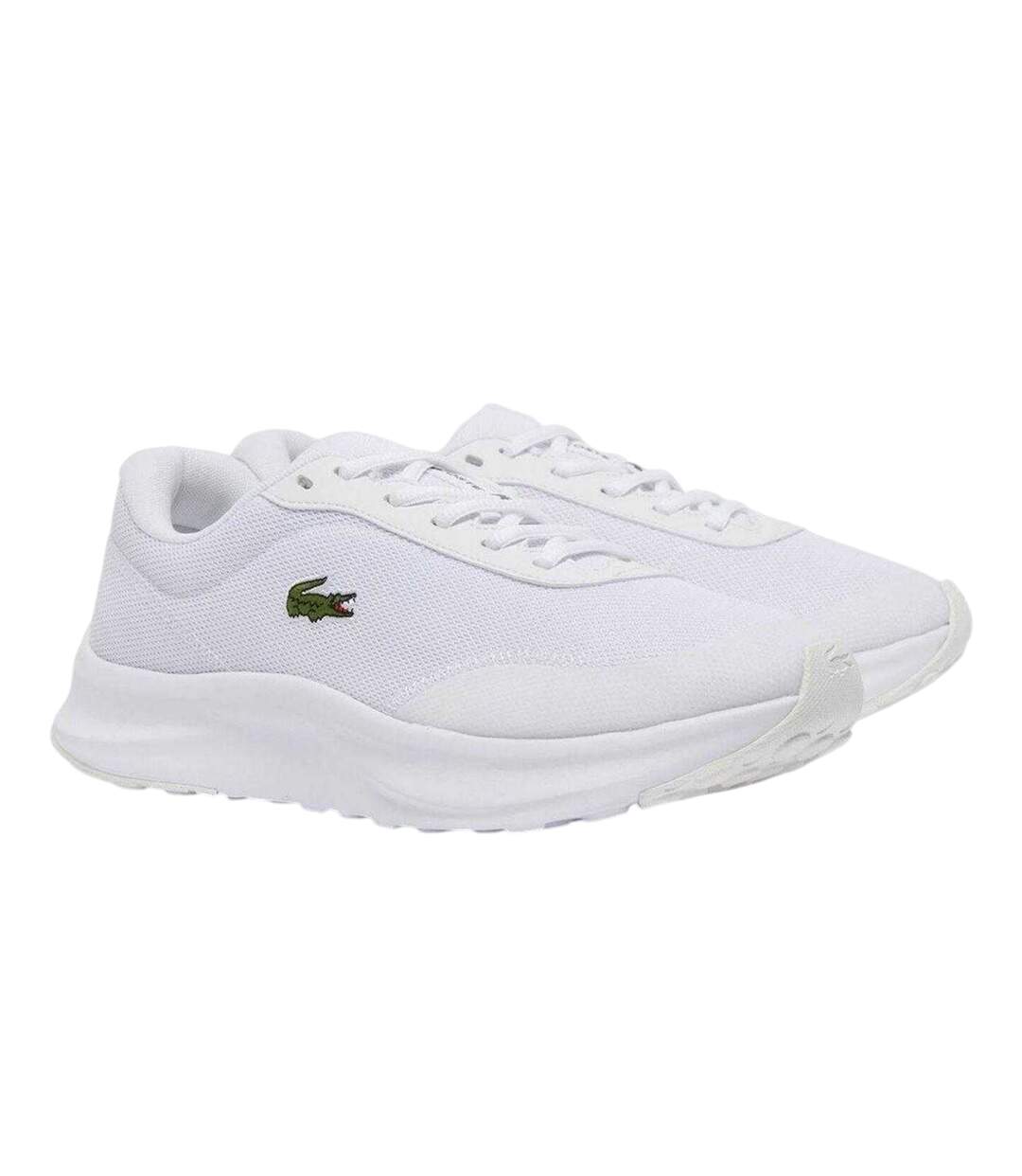 Mens Neo Runbase Mesh Cushioned Trainers White Lacoste-4
