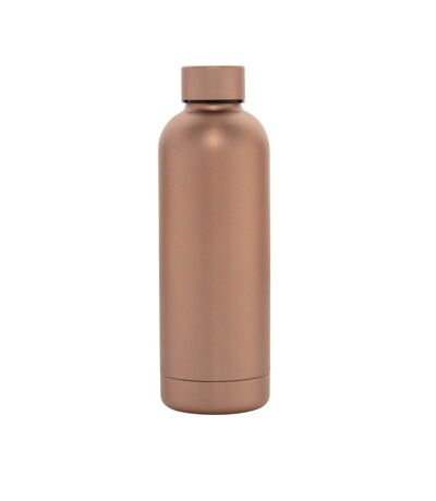 Impact recycled stainless steel vacuum insulated 500ml water bottle one size brown XD Collection
