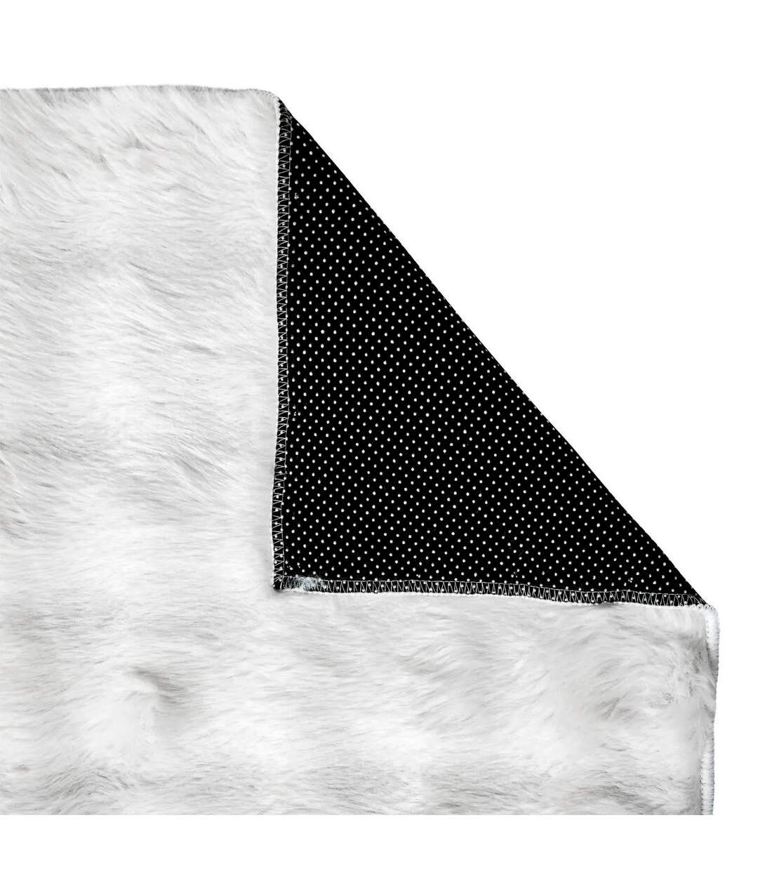 Tapis Imitation Fourrure 3D Zephy 60x90cm Blanc-2
