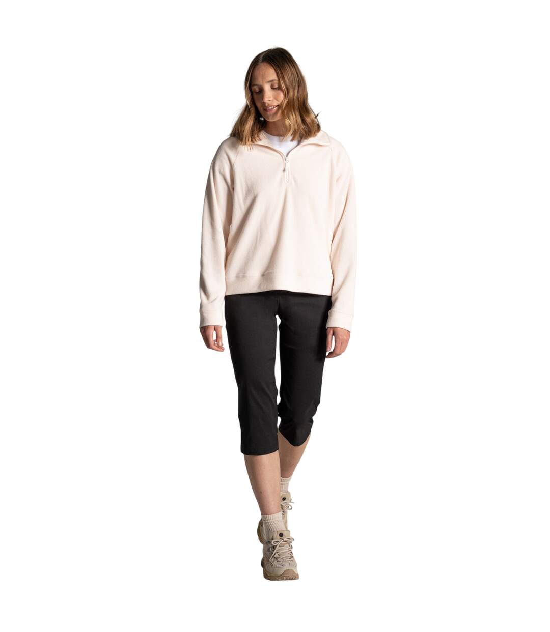 Womens/ladies Kiwi Pro Iii Cropped Trousers Black Craghoppers-4