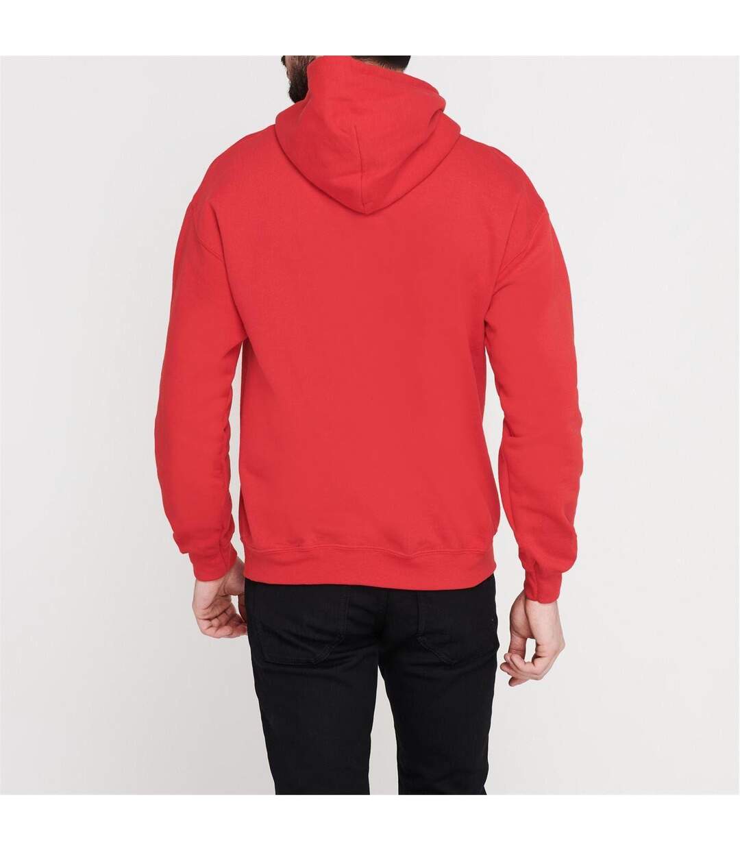 Mens Logo Drawstring Hoodie Red LA Galaxy-3