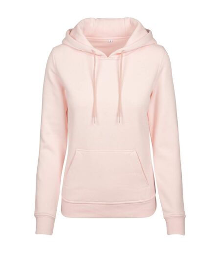 Build Your Brand Womens Heavy Hoody/Sweatshirt (Pink)
