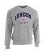 Unisex Sweatshirt London England British Flag Design (Sport Grey)