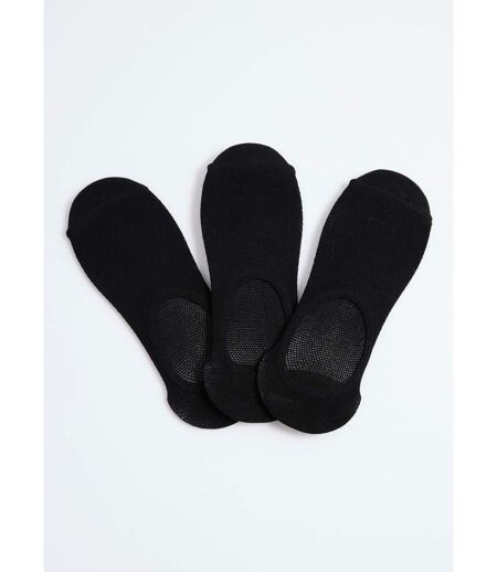 Lot de 3 Socquettes anti-glisse, foncé