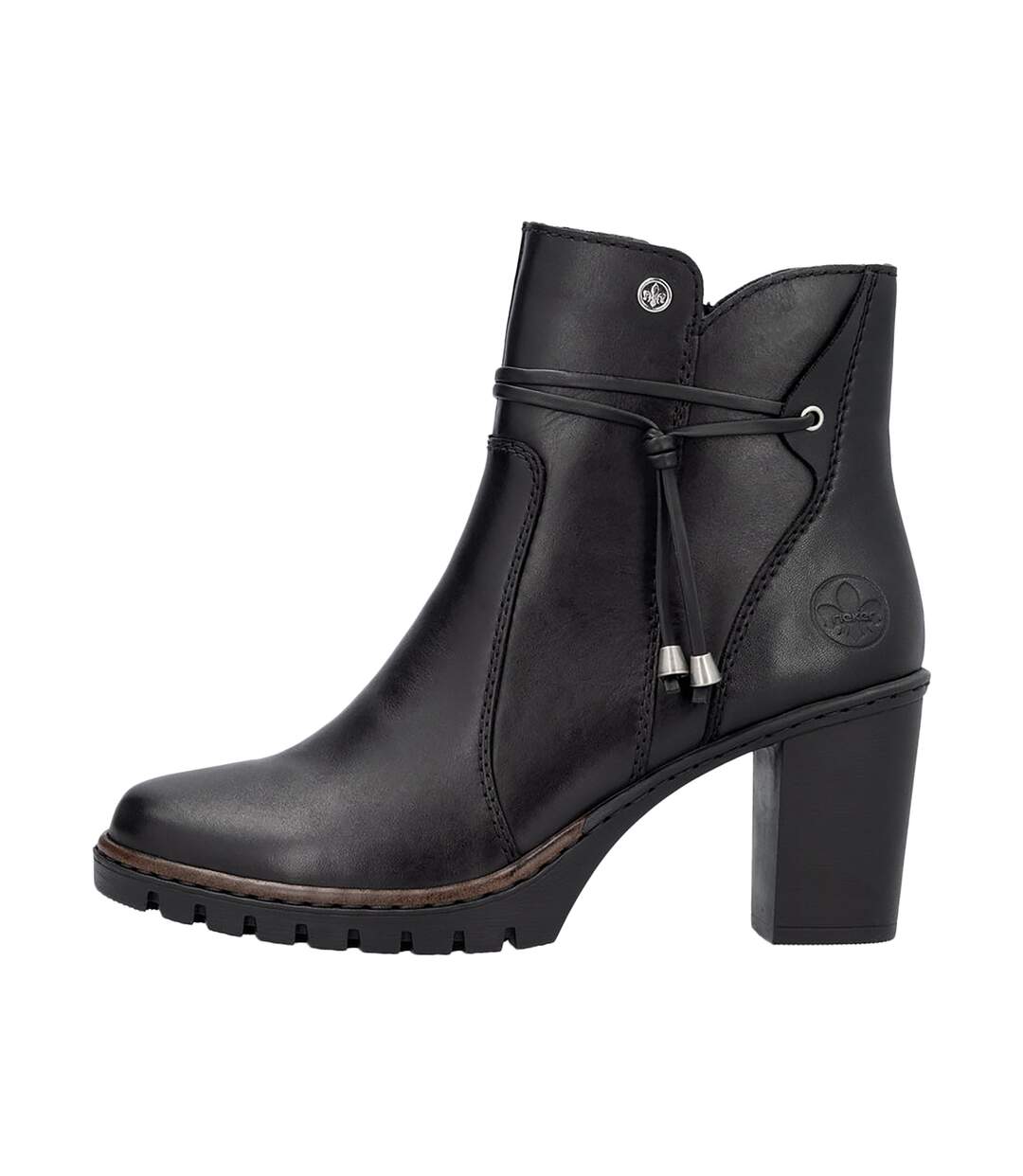 Bottines Talon Cuir Rieker Minato-1