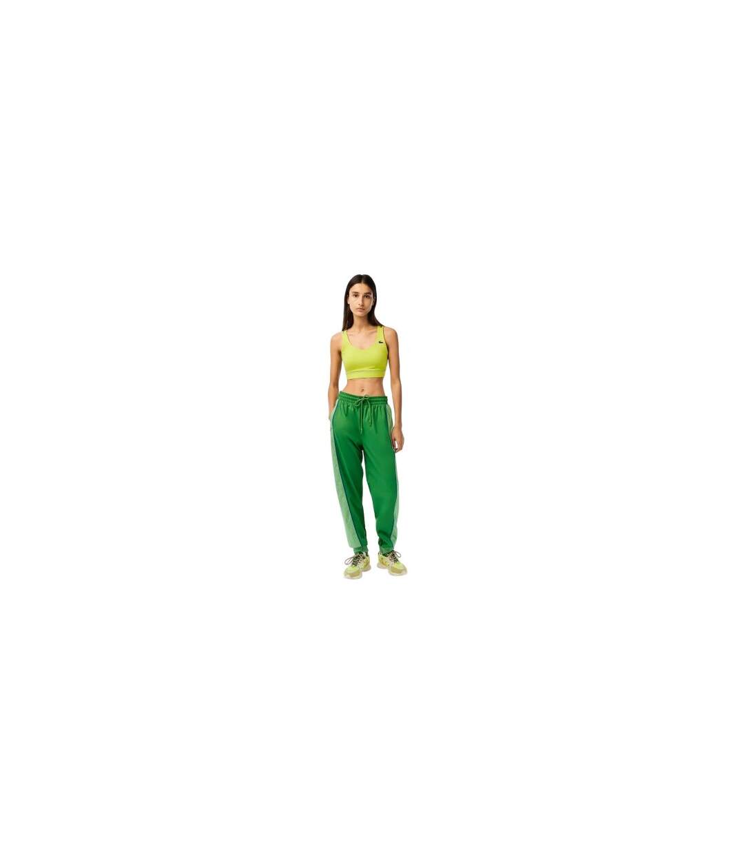 Pantalon De Survêtement Motif/style Blocs De Couleurs Femme Estragon Lacoste-1