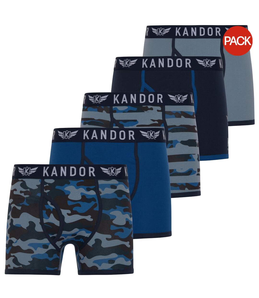 Boxers camobee homme bleu Kandor-1