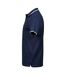 Tee Jays Mens Tipped Stretch Polo Shirt (Navy/White) - UTPC5825