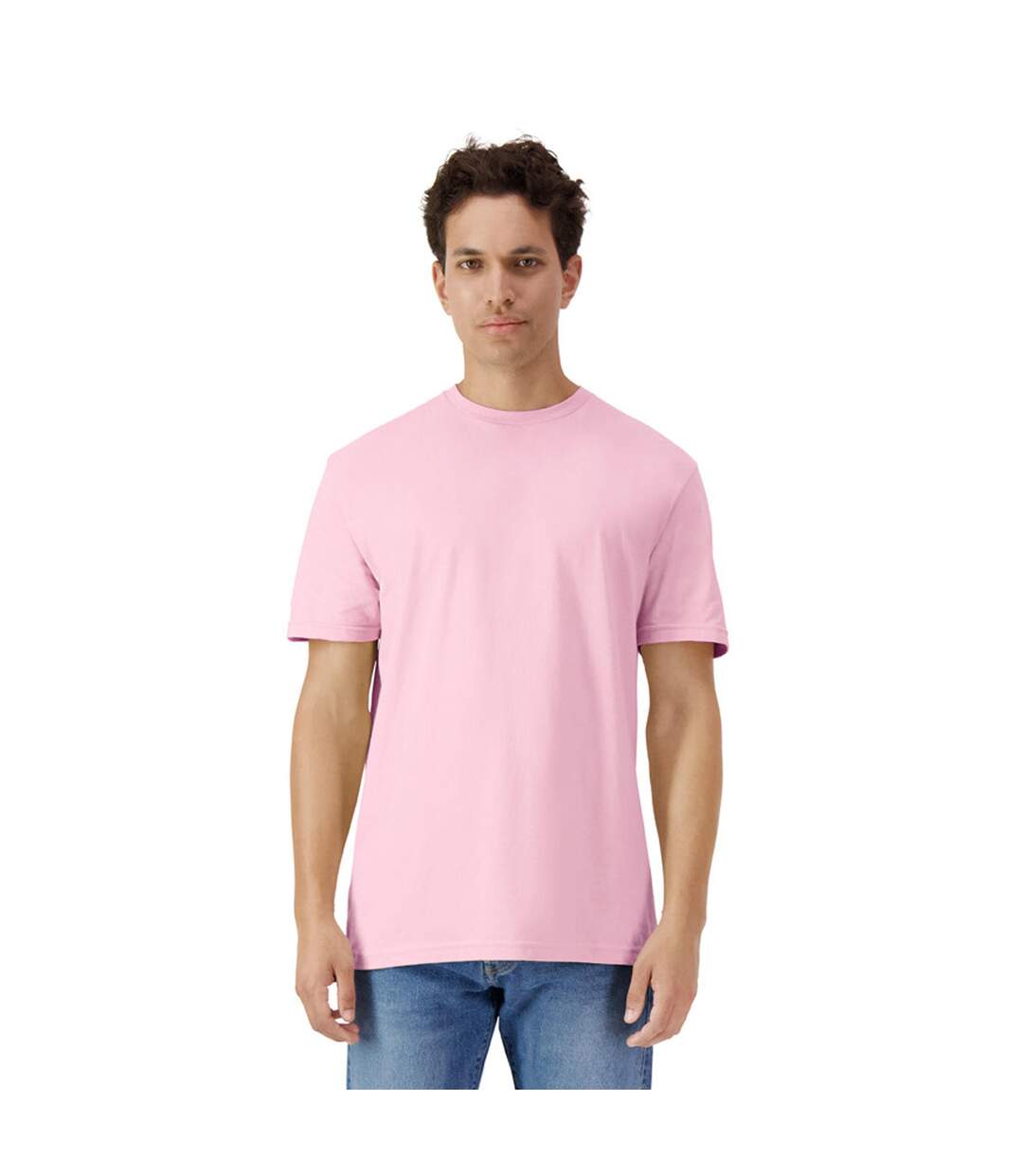 T-shirt Adulte Rose Clair Gildan-2