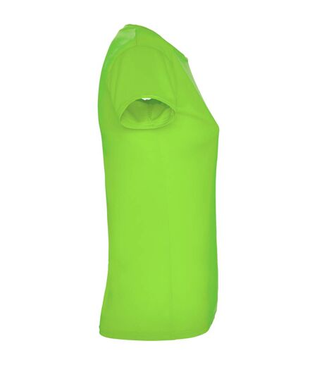 T-shirt Montecarlo Femme Vert Citron Roly Sport