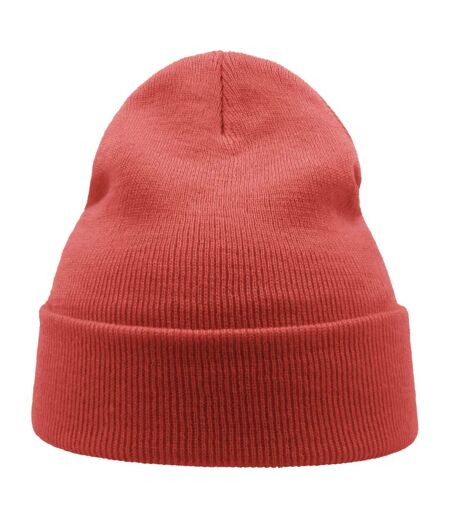 Unisex Adult Wind Recycled Cuffed Beanie Off Red Atlantis