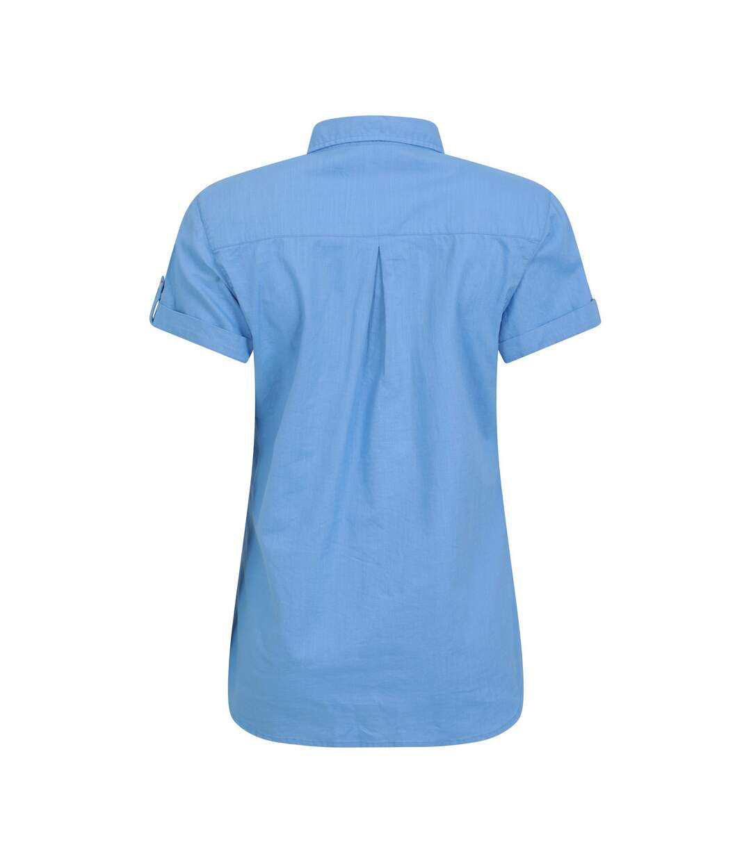 Womens/ladies Coconut Short-sleeved Shirt Bright Blue Mountain Warehouse-2
