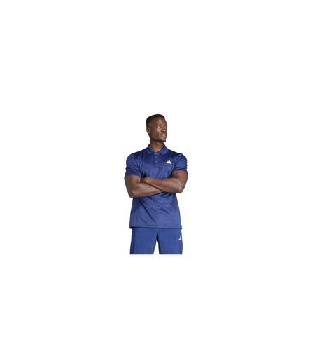 Mens Performance Polo Shirt Dark Blue Adidas