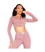 Veste Manches Longues Sport Motif/style Logo Femme Rose Clair Missy Empire-3