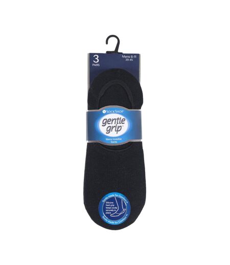 6 Pack Mens Invisible No Show Socks with Silicone Grip