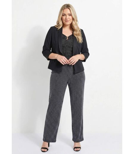 Veste unie courte smocking manches 3/4