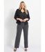 Veste unie courte smocking manches 3/4-3