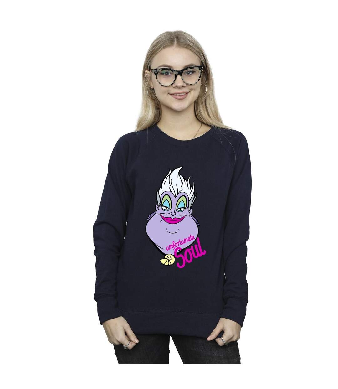 Disney Sweatshirt Femmes/Dames Villains Ursula Unfortunate Soul (Bleu marine) - UTBI42381-2