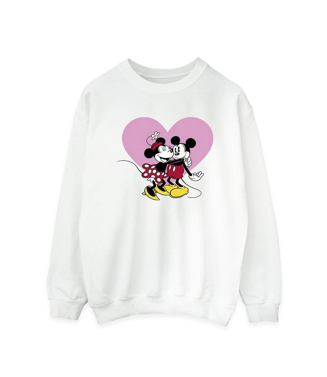 Disney Sweatshirt Womens/Ladies Mickey Mouse Love Languages (Blanc) - UTBI28961-1