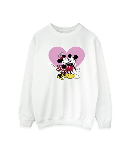 Disney Sweatshirt Womens/Ladies Mickey Mouse Love Languages (Blanc) - UTBI28961